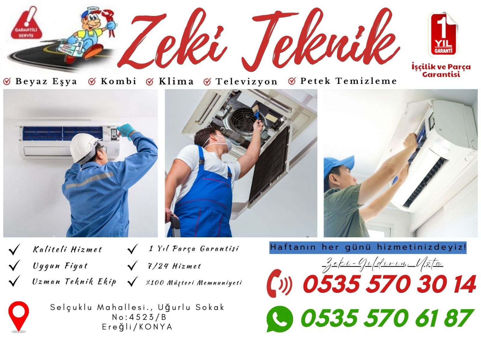Ereğli Arçelik Klima Servisi